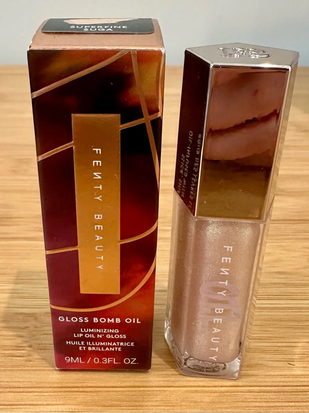 NWB Fenty Beauty Gloss Bomb Luminizing Lip Oil 'N Gloss - Shade Superfine Suga